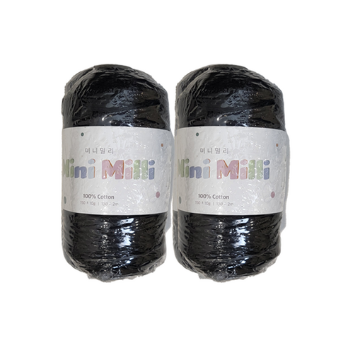 미니밀리실 버블 토트백 150g (총 300g), 2개, 727 블랙