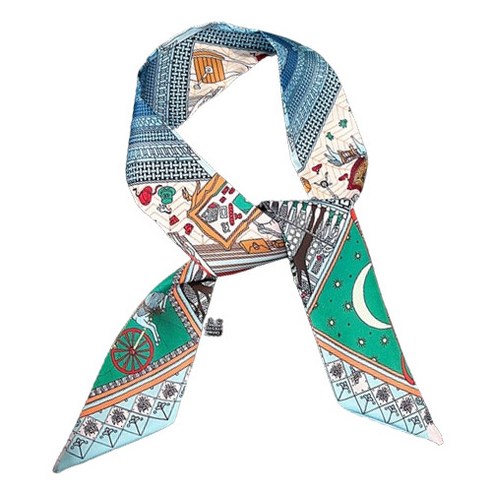 당신의 가을을 물들이는 마법, 디아픽 타이형 양면 스카프 에르메스방도