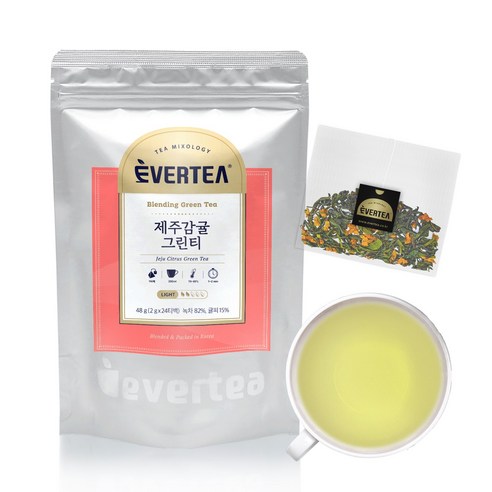 에버티 제주감귤그린티 작설차 블렌딩, 1개, 24개입, 2g