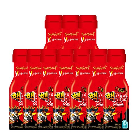 삼양 핵불닭소스, 200g, 10개