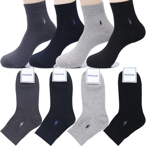 격조 높은 남성 스타일의 완성, 폴로나이즈 단목 자수 양말 5켤레 세트 리뷰 폴로양말