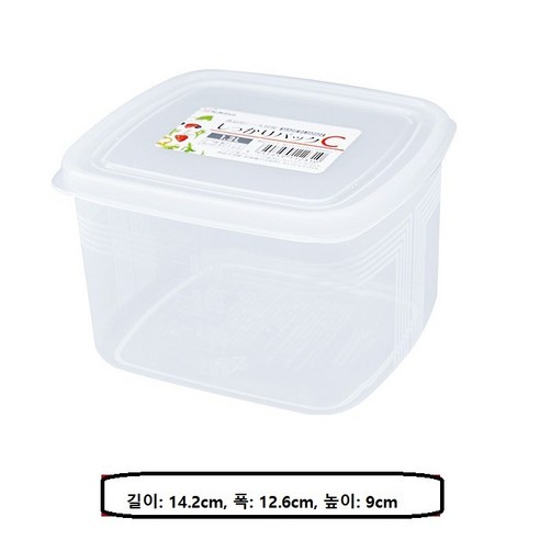 nakaya 냉장고 보관 밀폐 용기 3L, 1.2L