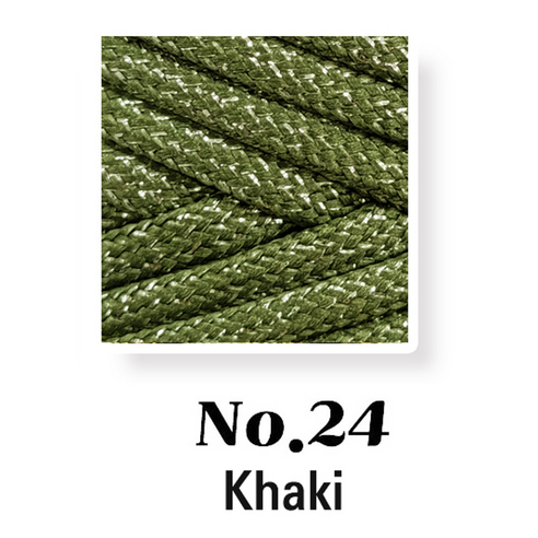 5.0mm 100yard 실버 글로시 대용량 촘촘 우동실 청키스트링 소프트 폴리에스터 우동끈 가벼운실 타래발송, 1개, No.24