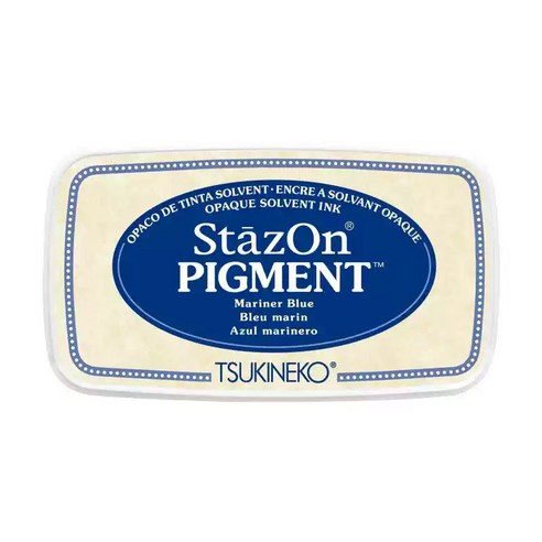 츠키네코 스테이즈온 피그먼트 잉크패드 사무용 공예 다꾸 스탬프, 1개, SZ-PIG-061