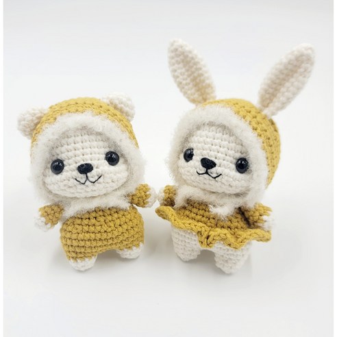 손끝으로 피어나는 사랑스러움, 코바늘 DIY 인형 패키지로 특별한 하루를 선물하세요! 코바늘인형