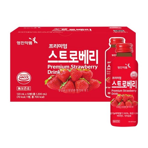 영진 프리미엄 스트로베리, 20개, 120ml