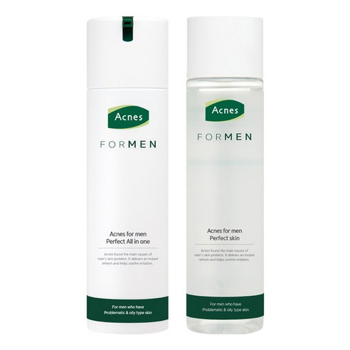 아크네스 포맨 퍼펙트 2종 세트 (올인원 200ml+스킨200ml), 1세트