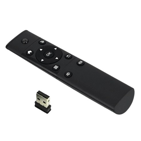 노 브랜드 2.4G 플라잉 마우스 블랙 무선 리모콘은 스마트 TV IPTV 네트워크 셋톱 박스에 적합합니다., 생생한 무선 원격 제어