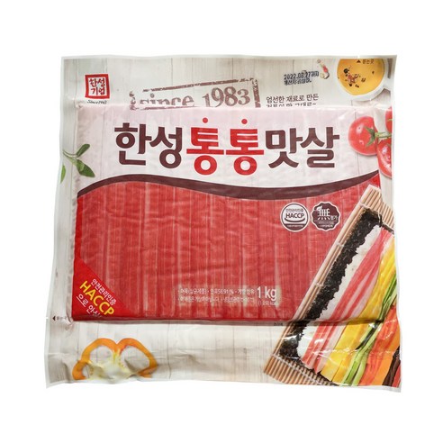 (한성) 맛살1k 김밥 단무지 한성 크래미 사조, 1개, 1kg