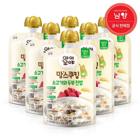 아이꼬야 맘스쿠킹 레토르트 이유식 100g, 6개, 소고기 순두부전골 진밥