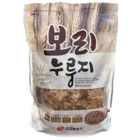 [주식회사 유일유통] 다원푸드 보리누룽지 600g, 8봉 1박스, 600g, 8개