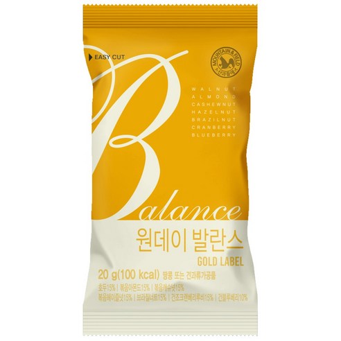 산과들에 원데이발란스골드 하루견과류 20g 30봉, 20g, 30개