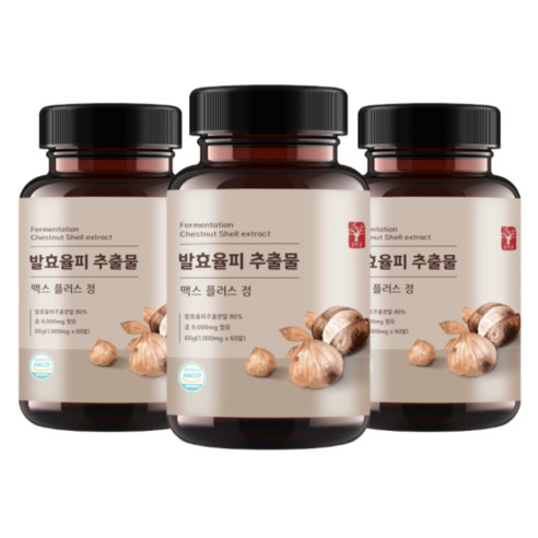 고말론 발효율피 추출물 맥스 플러스 정 1000mg