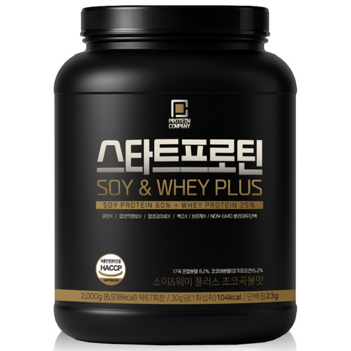 당제로 스타트프로틴 SOY&WHEY PLUS 초코곡물맛 HACCP인증, 2kg, 1개