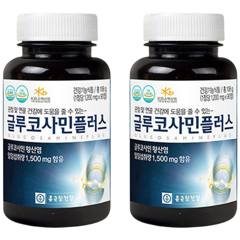 종근당건강 글루코사민 180정 무릎 관절 허리 통증 영양제, 180정, 1박스