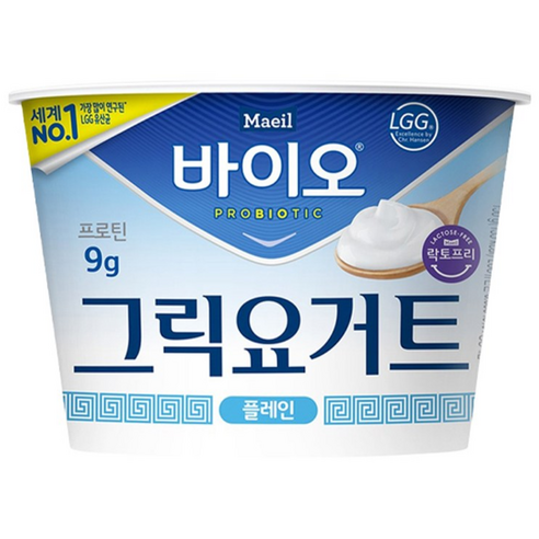 매일우유 바이오그릭요거트플레인 150g x 3개, 150g