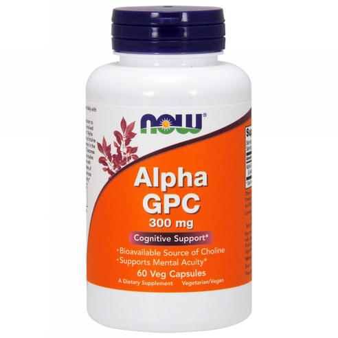 나우푸드 알파 GPC 300mg 베지 캡슐 비건