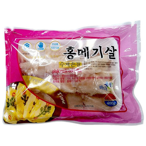 가시제거 순살 수제 홍메기살 400g 제수용 생선전 전감용 동태전 코스트코생선
