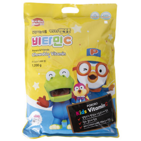 뽀로로 복숭아맛 유아 비타민C, 1000정, 1개