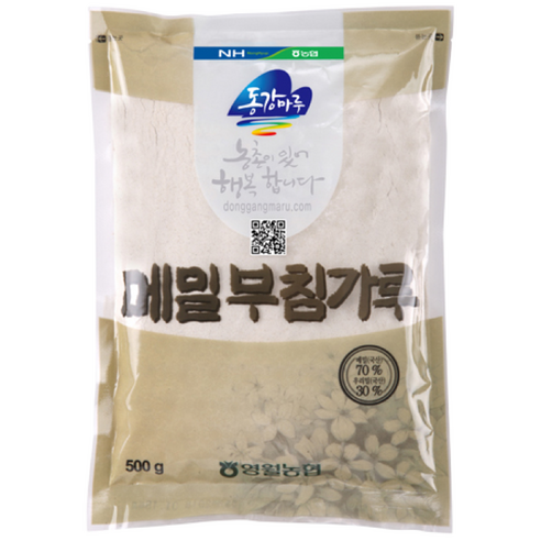 영월농협 동강마루 국산 메밀 부침가루, 3개, 500g