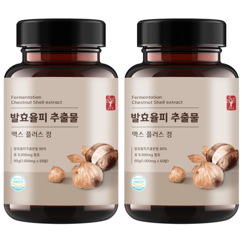 고말론 발효율피 추출물 맥스 플러스 정 1000mg 60정