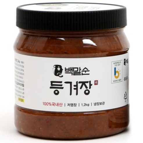 백말순등겨장 70년 전통 경상도 성주 등겨장, 1.2kg, 1개
