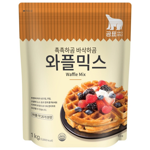 곰표 와플파이믹스, 1kg, 8개
