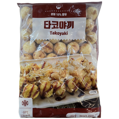 [아이스박스 포함] 골든피트 타코야끼 냉동, 1kg, 1개