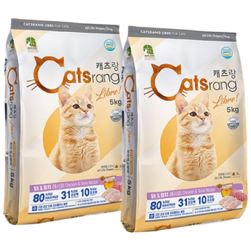 캐츠랑 리브레5kg X 2개 전연령 고양이사료 고양이밥