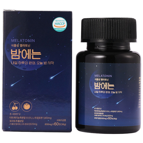 식물성 멜라토닌 밤에는 숙면 꿀잠 멜라코펜, 1개, 60정
