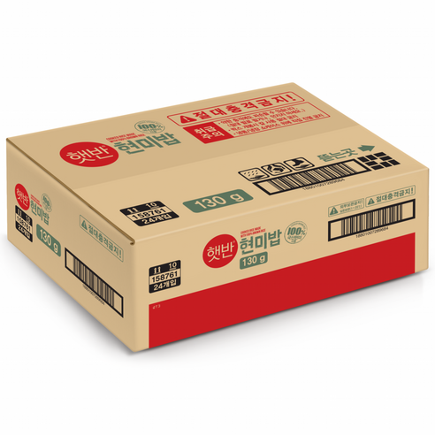 햇반 현미밥, 130g, 24개