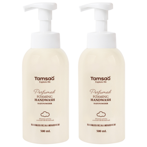 뽀송뽀송 아기 피부처럼! 탐사 퍼퓸 포밍 핸드워시, 향기로운 손씻기의 시작 핸드워시500ml