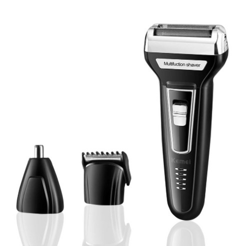 KEMEI 3가지 기능 전기면도기 이발기 코털정리기