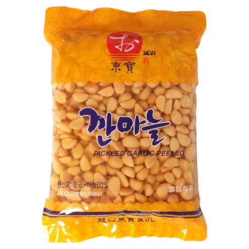 동보식품 깐마늘 절임3kg/ 동보 마늘 식초 절임