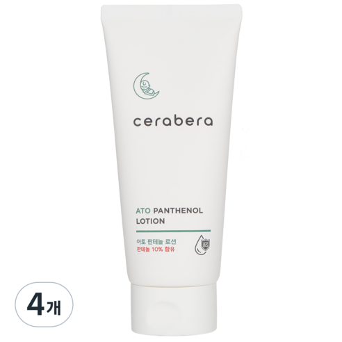 보습진정로션 세라베라 아토 판테놀 로션 (얼굴 바디 보습 피부장벽 판테놀10%), 4개, 180ml