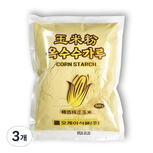 옥수수가루 콘그릿츠 분말 베이킹, 3개, 500g