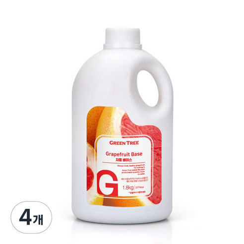 그린트리 자몽 에이드 베이스 1.8kg, 4개