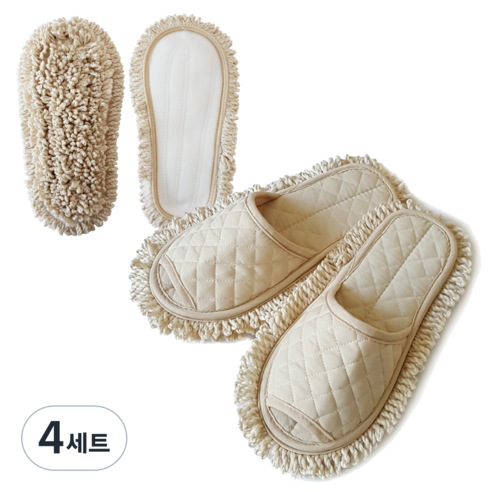 필굿리빙 터치 청소슬리퍼 + 리필, 4세트