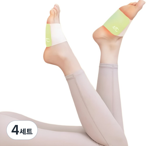 힐링스팀 발핫팩 온열찜질 손발워머 휴대용 발케어 온열밴드 (개별포장), 4세트