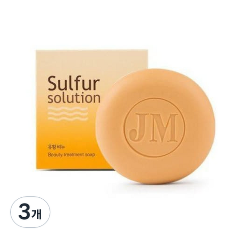 로아코스 sulful solution 유황비누, 3개, 100g