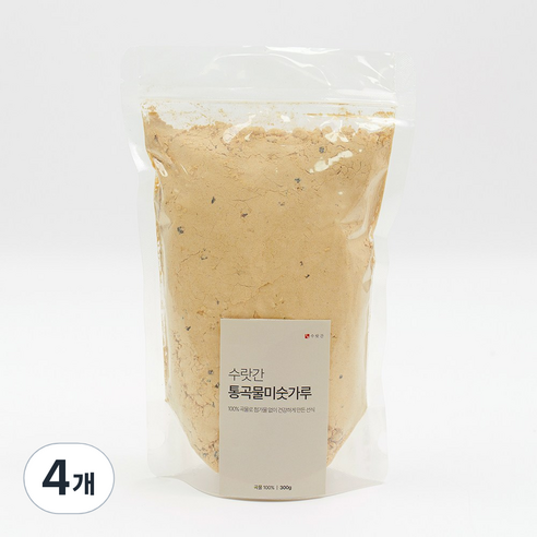 수랏간 태우지 않고 볶은 통곡물 미숫가루, 4개, 300g