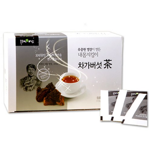 류충현 차가버섯차 자작나무 차가버섯 약용 버섯 차 티백 30개, 1.5g, 1개, 30개입