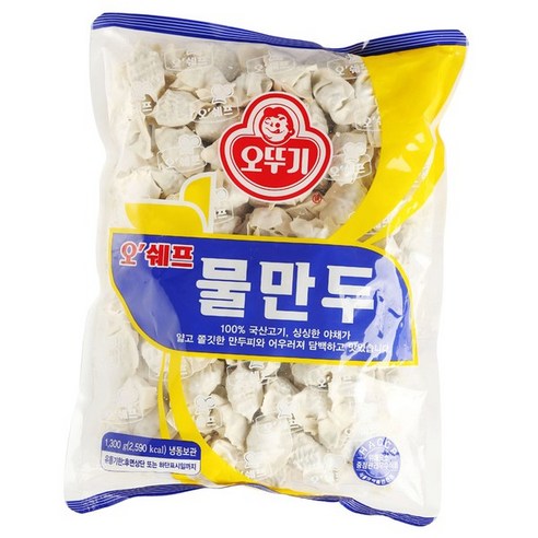 원하프박스/오뚜기오쉐프물만두, 1.3kg, 1개