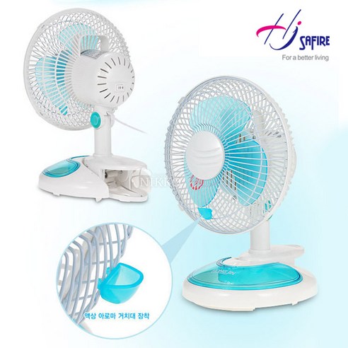 홍진테크사파이어 집게형 미니 선풍기 HJ-08T, 혼합색상
