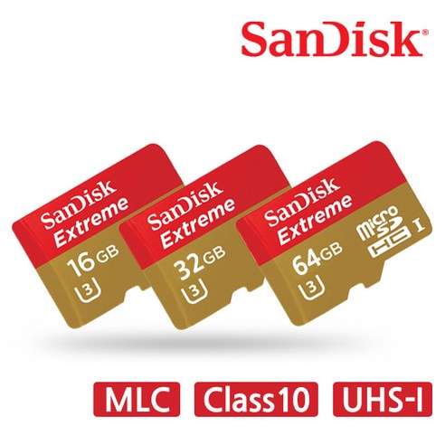 샌디스크 익스트림 마이크로SD카드 MLC타입, 64GB