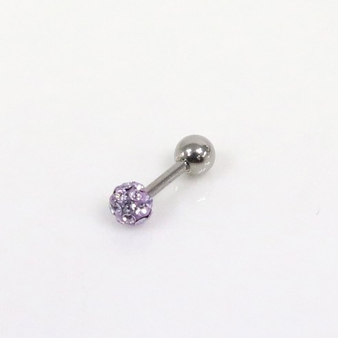 시크릿엠 [PA010]컬러볼(4mm) 피어싱 써지컬스틸 국산 귀뚫기용 기본피어싱 국민피어싱