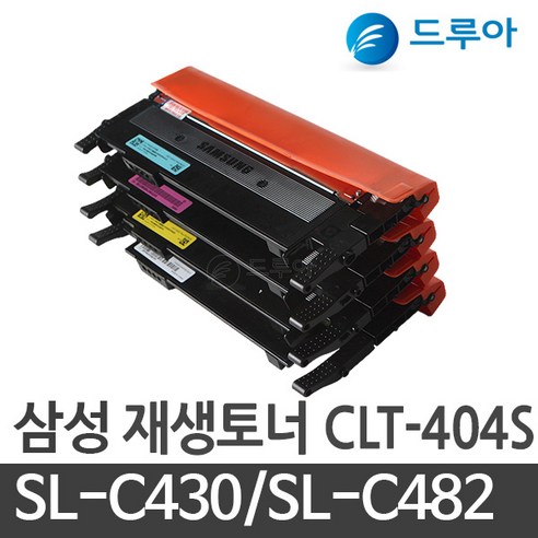 삼성전자 CLT-K404S CLT-C404S CLT-M404S CLT-Y404S 호환토너, SL-C433W 파랑, 완제품 1개, 완제품 1개 Best Top5