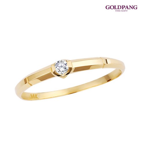 [골드팡] 14k/18k 러브마인드 반지 -옐로우골드
