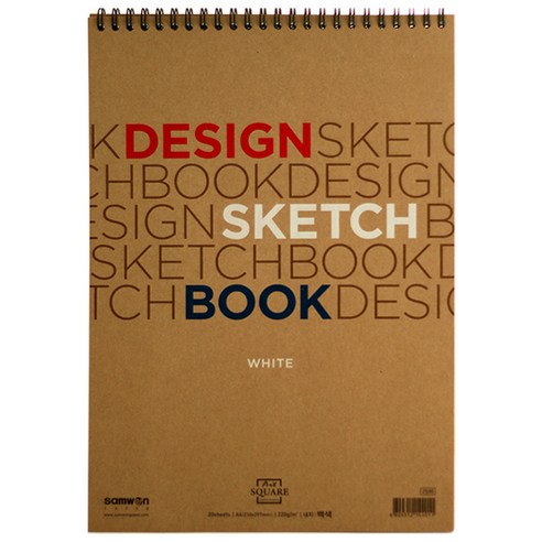 초이문구 삼원 A4디자인스케치북 약200g, 210*297mm, 20매