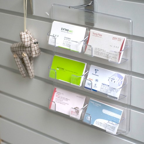 팝오피스 명함꽂이 명함보관함 카드꽂이 쿠폰꽂이 카드홀더, F3006:명함꽂이 6단, 1개입